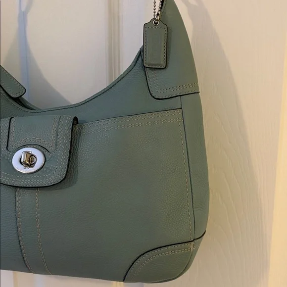 Vintage Coach Hamilton Pebbled Leather Hobo - Picture 3 of 11